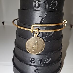 Alex and Ani Initial 'A' Charm Bracelet